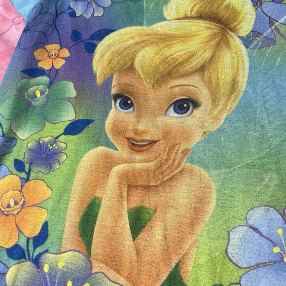 Vintage 2010 Disney Fairies Tinkerbell Pajamas Size 8 Flawed - Picture 3 of 5